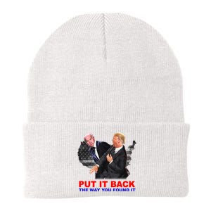 Put It Back The Way You Found It Donald Trump Anti Biden Knit Cap Winter Beanie