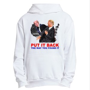 Put It Back The Way You Found It Donald Trump Anti Biden Urban Pullover Hoodie