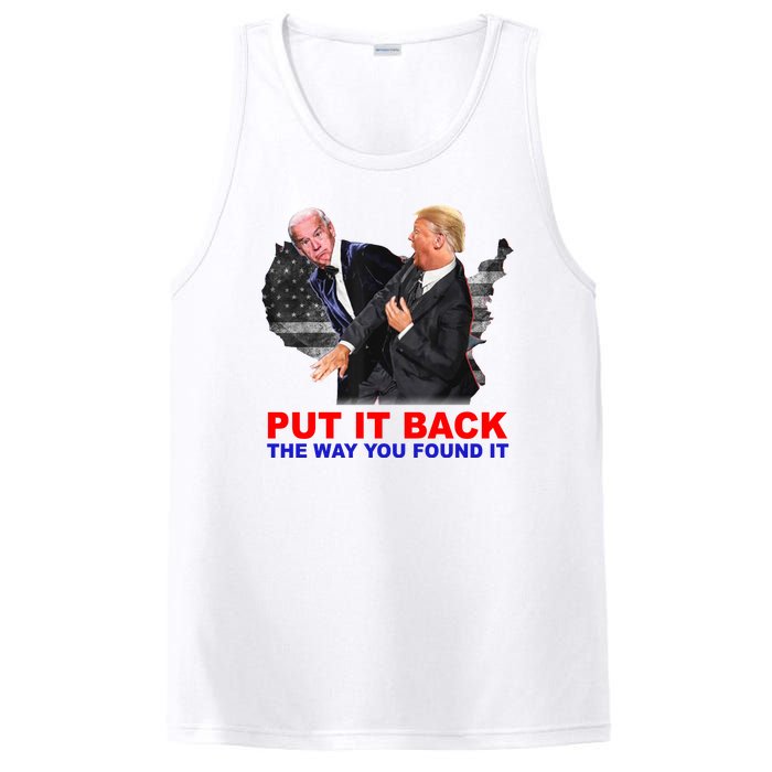 Put It Back The Way You Found It Donald Trump Anti Biden PosiCharge Competitor Tank