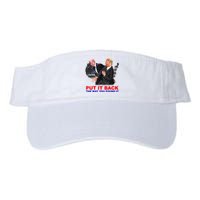 Put It Back The Way You Found It Donald Trump Anti Biden Valucap Bio-Washed Visor