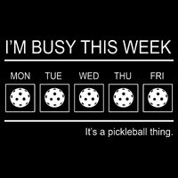 Pickleball I'm Busy This Week Pom Pom 12in Knit Beanie