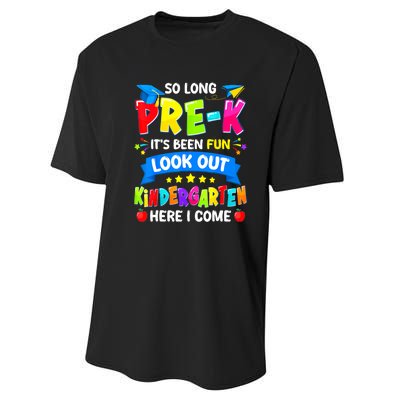 Prek Its Been Fun Look Out Kindergarten Here I Come Preschool Graduation Gift Performance Sprint T-Shirt