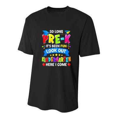 Prek Its Been Fun Look Out Kindergarten Here I Come Preschool Graduation Gift Youth Performance Sprint T-Shirt
