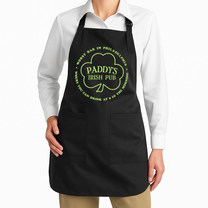 Paddy's Irish Bub Funny St Patricks Day Drinking Full-Length Apron With Pockets