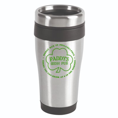 Paddy's Irish Bub Funny St Patricks Day Drinking 16oz Travel Tumbler