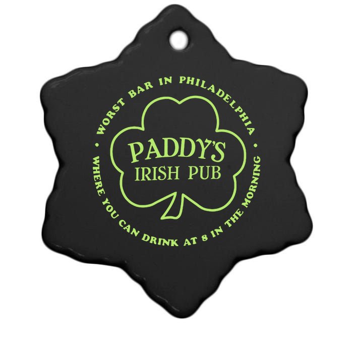 Paddy's Irish Bub Funny St Patricks Day Drinking Ceramic Star Ornament