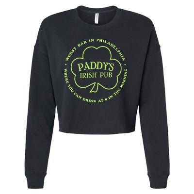 Paddy's Irish Bub Funny St Patricks Day Drinking Cropped Pullover Crew