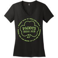 Paddy's Irish Bub Funny St Patricks Day Drinking Women's V-Neck T-Shirt