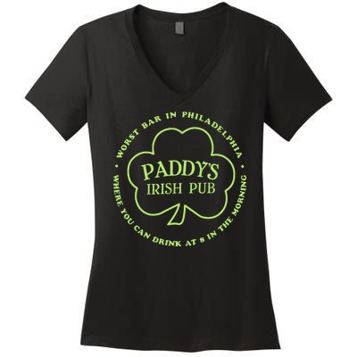 Paddy's Irish Bub Funny St Patricks Day Drinking Women's V-Neck T-Shirt