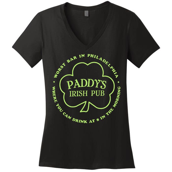Paddy's Irish Bub Funny St Patricks Day Drinking Women's V-Neck T-Shirt