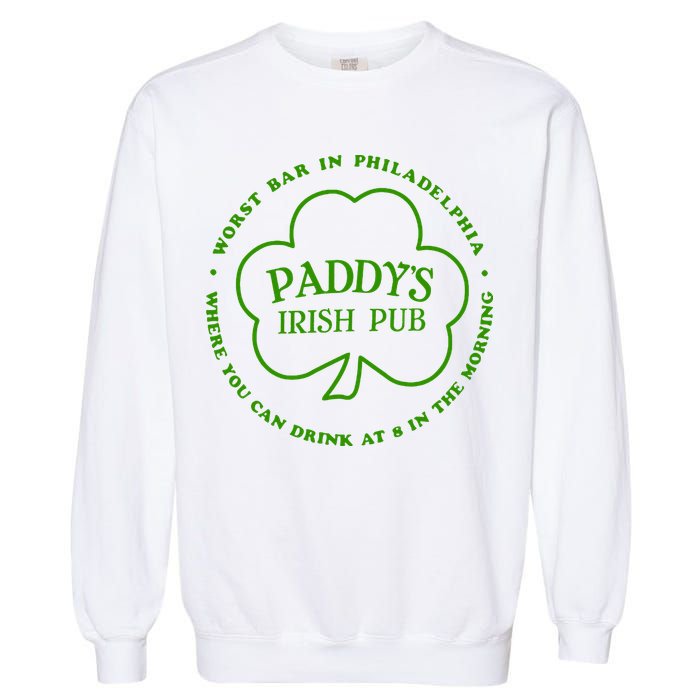 Paddy's Irish Bub Funny St Patricks Day Drinking Garment-Dyed Sweatshirt