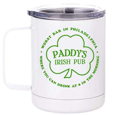 Paddy's Irish Bub Funny St Patricks Day Drinking 12 oz Stainless Steel Tumbler Cup