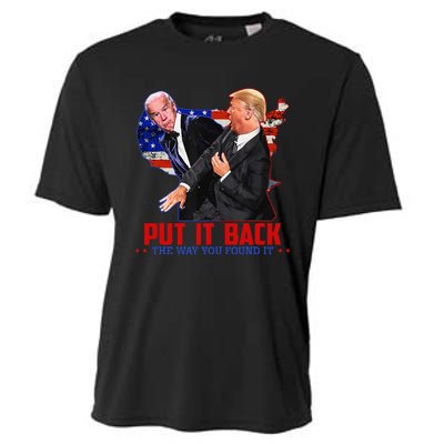 Put It Back The Way You Found It Funny Trump Slap Anti Biden Cooling Performance Crew T-Shirt