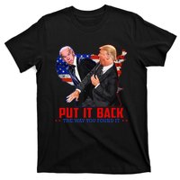 Put It Back The Way You Found It Funny Trump Slap Anti Biden T-Shirt