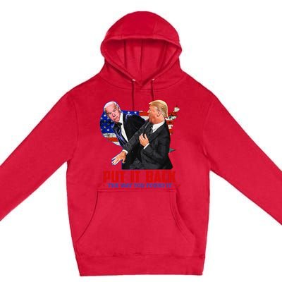 Put It Back The Way You Found It Funny Trump Slap Anti Biden Premium Pullover Hoodie