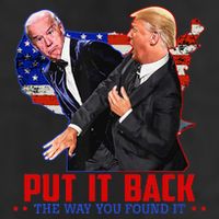 Put It Back The Way You Found It Funny Trump Slap Anti Biden Adult Drive Performance Visor