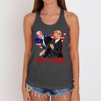 Put It Back The Way You Found It Funny Trump Slap Anti Biden Women's Knotted Racerback Tank