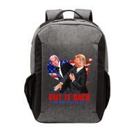 Put It Back The Way You Found It Funny Trump Slap Anti Biden Vector Backpack