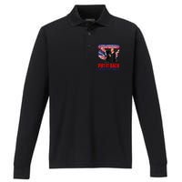 Put It Back The Way You Found It Funny Trump Slap Anti Biden Performance Long Sleeve Polo