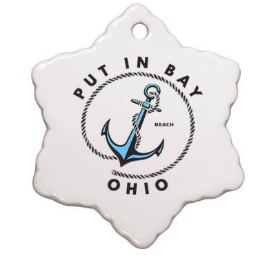 Put In Bay Ohio Ceramic Star Ornament