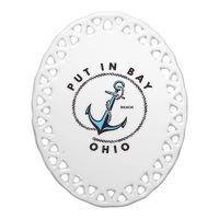 Put In Bay Ohio Ceramic Oval Ornament