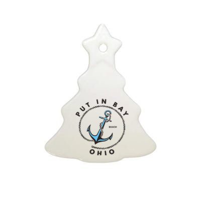 Put In Bay Ohio Ceramic Tree Ornament