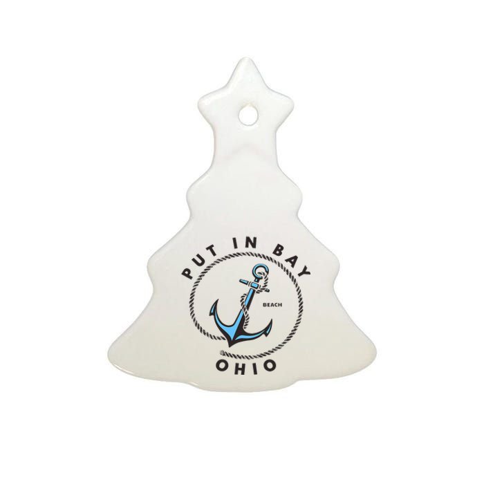 Put In Bay Ohio Ceramic Tree Ornament