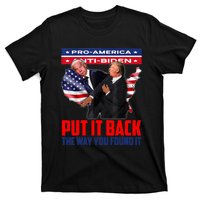 Put It Back The Way You Found It Funny Trump Slap Anti Biden T-Shirt