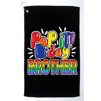 Pop It brother from birthday fidget Platinum Collection Golf Towel