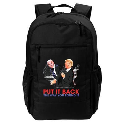 Put It Back The Way You Found It Funny Trump Slap Anti Biden Backpack