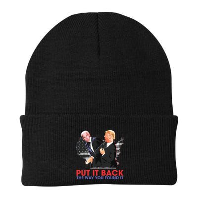 Put It Back The Way You Found It Funny Trump Slap Anti Biden Beanie