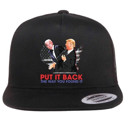 Put It Back The Way You Found It Funny Trump Slap Anti Biden Flatbill Hat