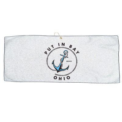 Put In Bay Ohio Large Microfiber Waffle Golf Towel