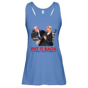 Put It Back The Way You Found It Funny Trump Slap Anti Biden Ladies Essential Flowy Tank