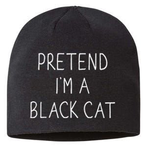 Pretend IM Black Cat Funny Lazy Easy Diy Halloween Costume Sustainable Beanie