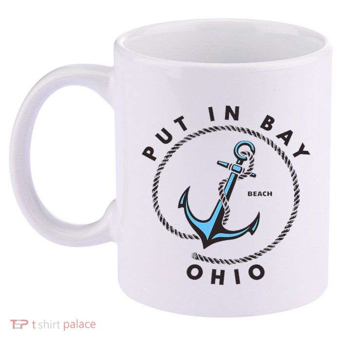 Put In Bay Ohio 11oz C Handle Ceramic Mug