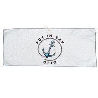 Put In Bay Ohio Large Microfiber Waffle Golf Towel