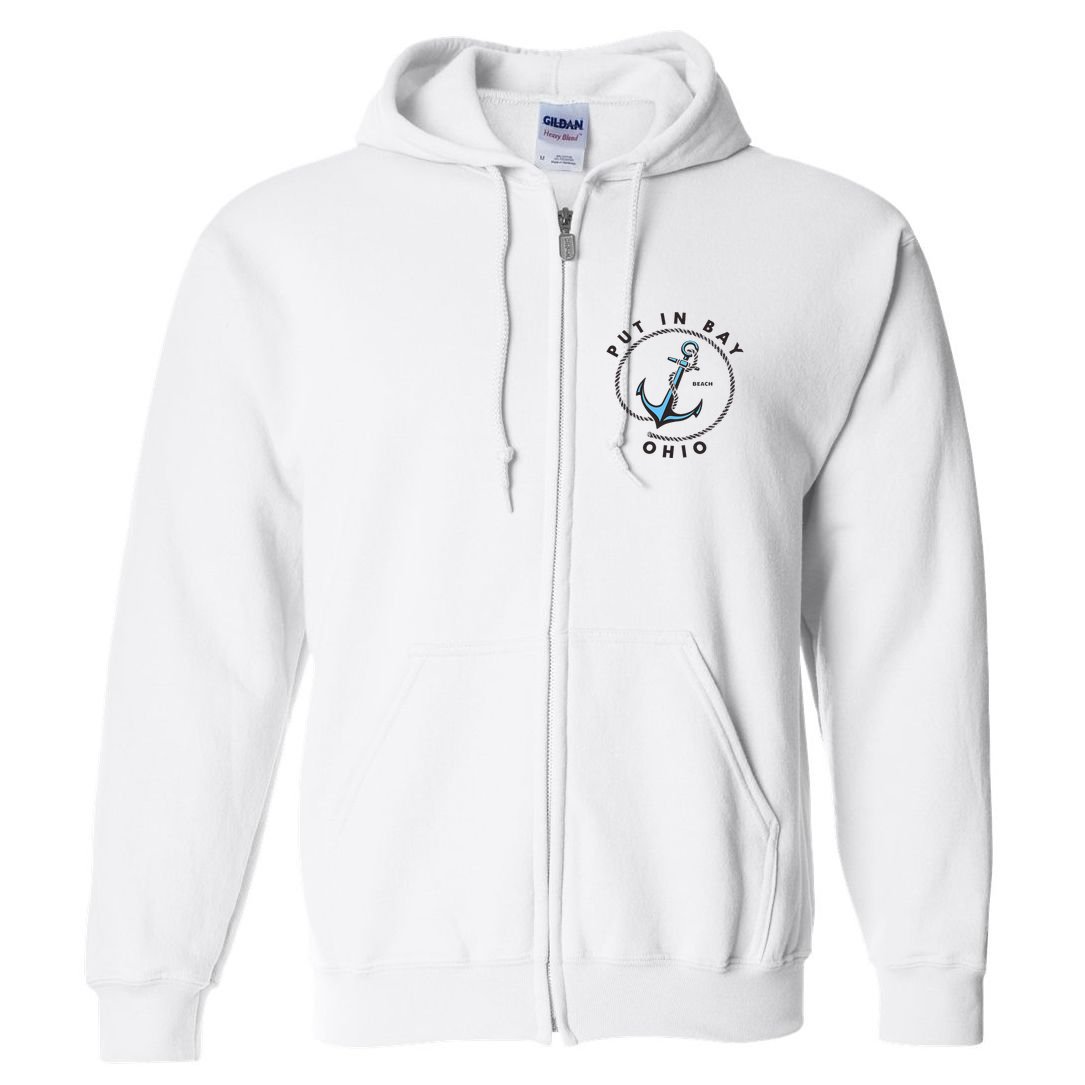 Put In Bay Ohio Full Zip Hoodie