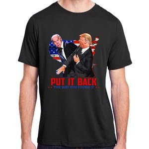 Put It Back The Way You Found It Funny Trump Slap Anti Biden Adult ChromaSoft Performance T-Shirt