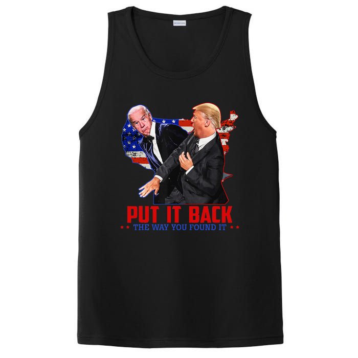 Put It Back The Way You Found It Funny Trump Slap Anti Biden PosiCharge Competitor Tank