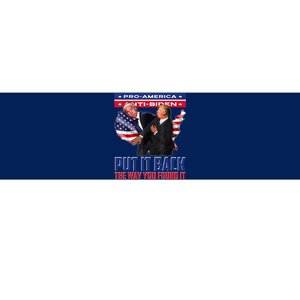 Put It Back The Way You Found It Funny Trump Slap Anti Biden Bumper Sticker