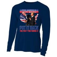 Put It Back The Way You Found It Funny Trump Slap Anti Biden Cooling Performance Long Sleeve Crew