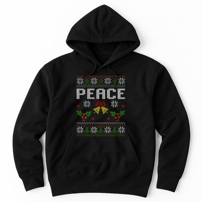 Peace I Come In Peace Couple Matching Ugly Christmas Sweater Hoodie