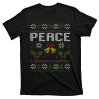 Peace I Come In Peace Couple Matching Ugly Christmas Sweater T-Shirt