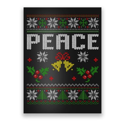 Peace I Come In Peace Couple Matching Ugly Christmas Sweater Poster