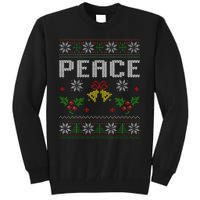 Peace I Come In Peace Couple Matching Ugly Christmas Sweater Tall Sweatshirt