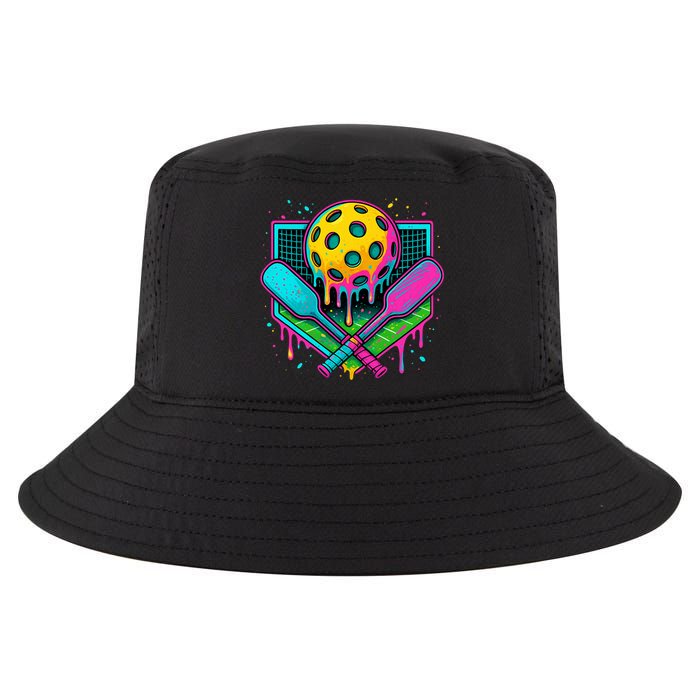 Pickleball Ice Cream Drip Cool Comfort Performance Bucket Hat