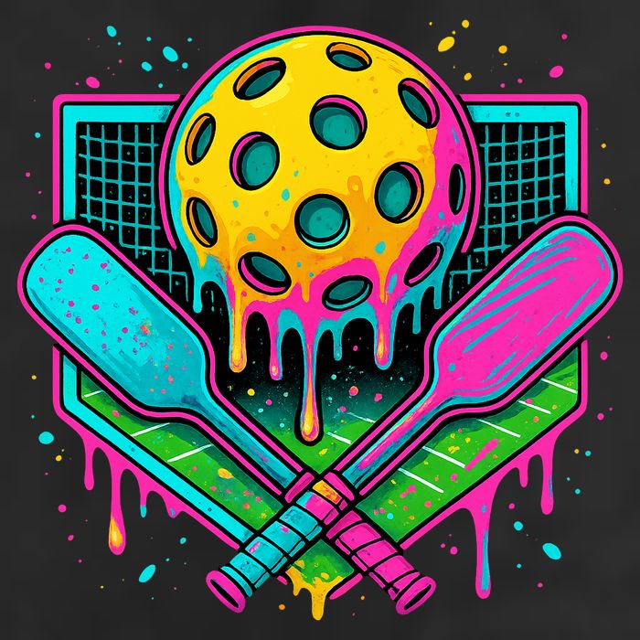 Pickleball Ice Cream Drip Cool Comfort Performance Bucket Hat