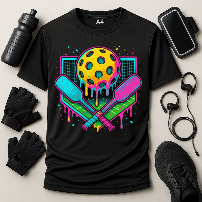 Pickleball Ice Cream Drip Cooling Performance Crew T-Shirt