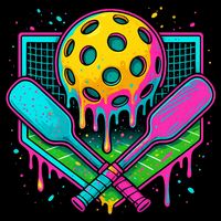 Pickleball Ice Cream Drip Cooling Performance Crew T-Shirt